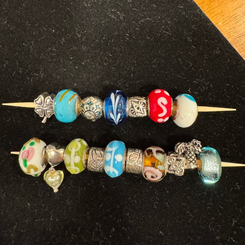 Pandora Like Colorful (17) Charms Multiple Designs/Patterns - Picture 3 of 6